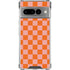Orange Checkered Google Pixel 7 Pro Clear Case